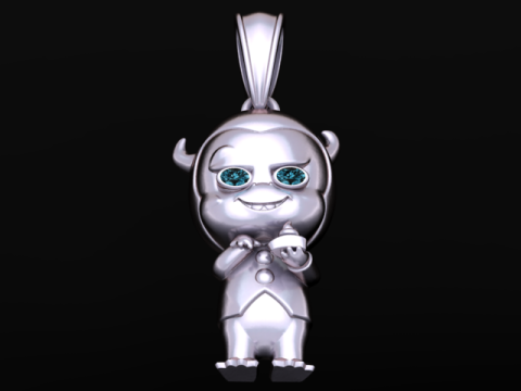 Devil Cartoon Pendant 3D Printable Model 3D Print Model
