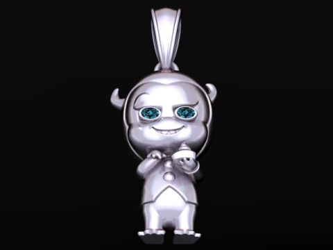 Devil Cartoon Pendant 3D Printable Model 3D Print Model