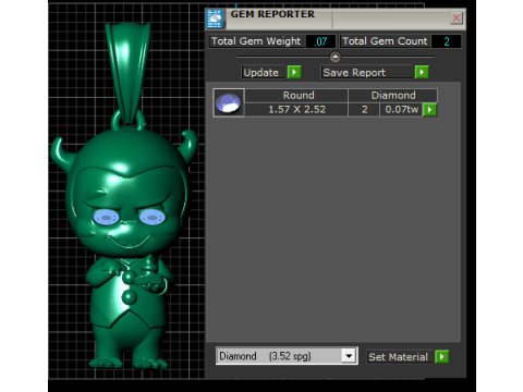 Devil Cartoon Pendant 3D Printable Model 3D Print Model
