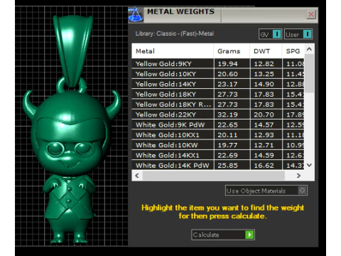 Devil Cartoon Pendant 3D Printable Model 3D Print Model