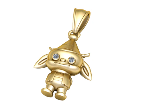 Baby Cow Pendant 3D Printable Model 3D Print Model