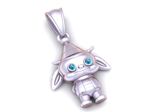 Baby-Kuh-Anhänger 3D-druckbares Modell 3D Druckmodell