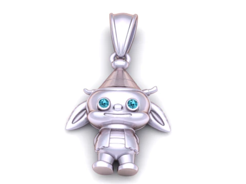 Baby Cow Pendant 3D Printable Model 3D Print Model