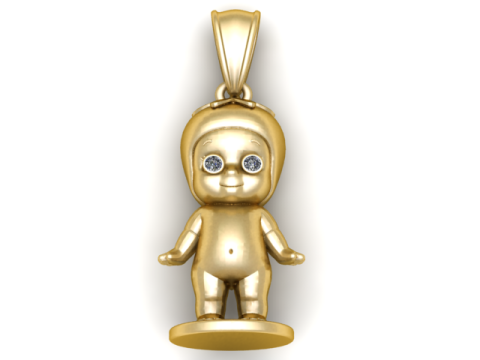 Кукла-подвеска-подвеска 3D модель для печати 3D Принт Модель