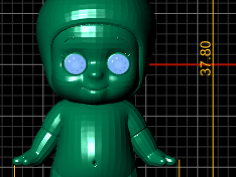 Кукла-подвеска-подвеска 3D модель для печати 3D Принт Модель