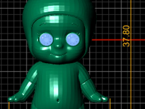 Doll Charm Pendant 3D Printable Model 3D Print Model