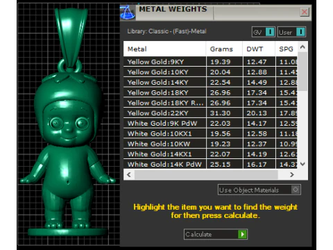 Doll Charm Pendant 3D Printable Model 3D Print Model