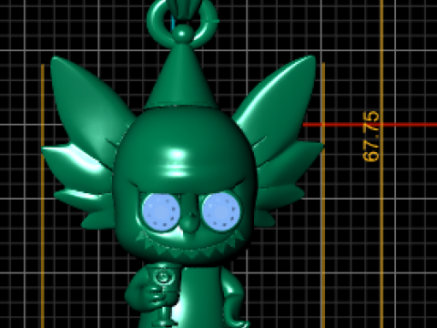 Pendentif créature ailée mignonne modèle imprimable en 3D Modèles 3D en vedette