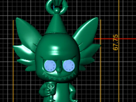 Cute Winged Creature Pendant 3D Printable Model 3D Print Model