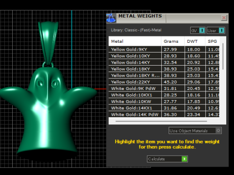 귀여운 유령 펜던트 3D 인쇄 가능한 모델 3D 프린트 모델