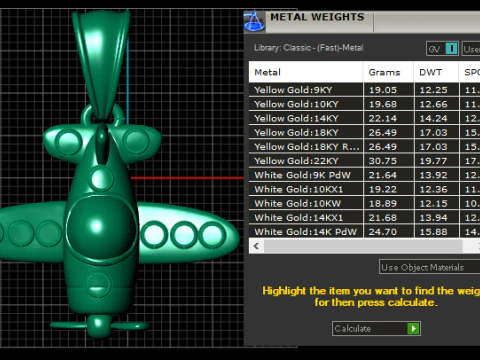 Cartoon Airplane Pendant 3D Printable Model 3D Print Model