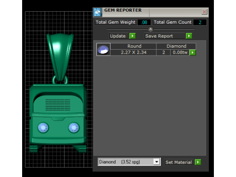 卡通巴士吊坠 3D 可打印模型 3D 打印模型