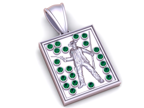 Colgante Fight Man Modelo imprimible en 3D Modelo de impresión 3D