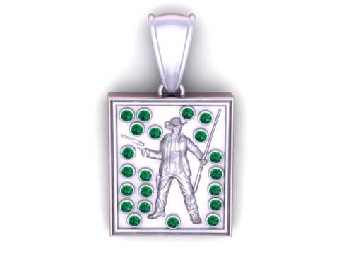 Colgante Fight Man Modelo imprimible en 3D Modelo de impresión 3D