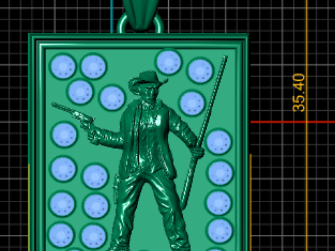 Colgante Fight Man Modelo imprimible en 3D Modelo de impresión 3D