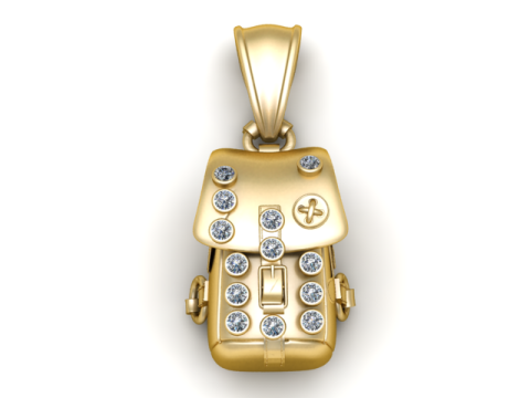 배낭 펜던트 3D 인쇄 가능 모델 3D 프린트 모델