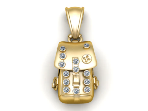 Backpack Pendant 3D Printable Model 3D Print Model