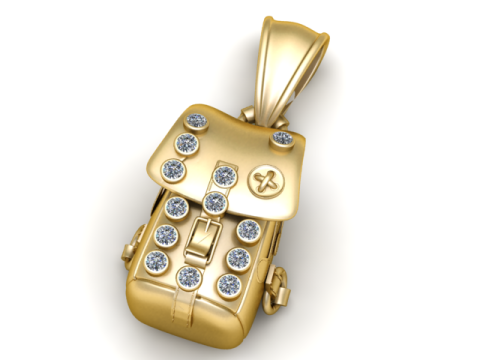 背包吊坠 3D 打印模型 3D 打印模型