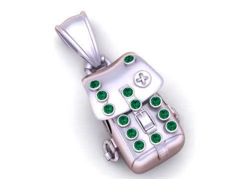 背包吊坠 3D 打印模型 3D 打印模型