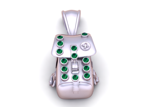 背包吊坠 3D 打印模型 3D 打印模型