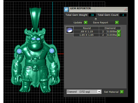 Golden Devil Pendant 3D Printable Model 3D Print Model