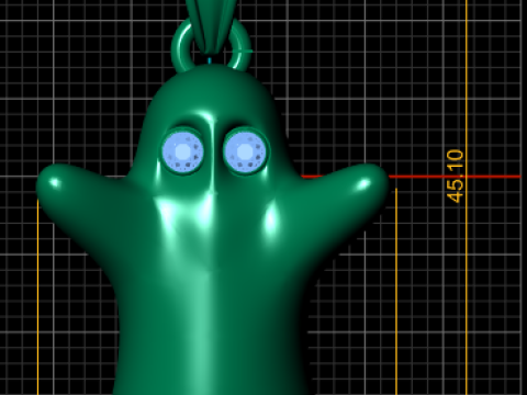 Colgante Fantasma Ojo Grande Modelo imprimible en 3D Modelo de impresión 3D