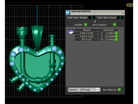 Mechanical Heart Pendant 3D Printable Model 3D Print Model