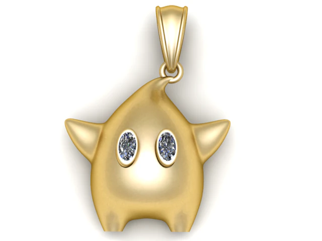 Cartoon Lumalee Pendant 3D Printable Model 3D Print Model .c4d .max .obj .3ds .fbx .stl .blend 