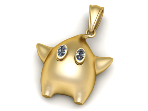 卡通 Lumalee 吊坠 3D 可打印模型 3D 打印模型