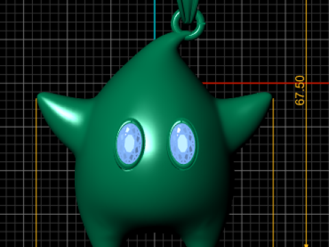 卡通 Lumalee 吊坠 3D 可打印模型 3D 打印模型