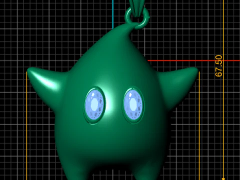 Cartoon Lumalee Pendant 3D Printable Model 3D Print Model