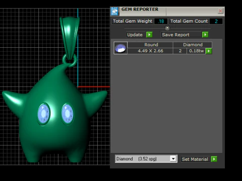 Cartoon Lumalee Pendant 3D Printable Model 3D Print Model