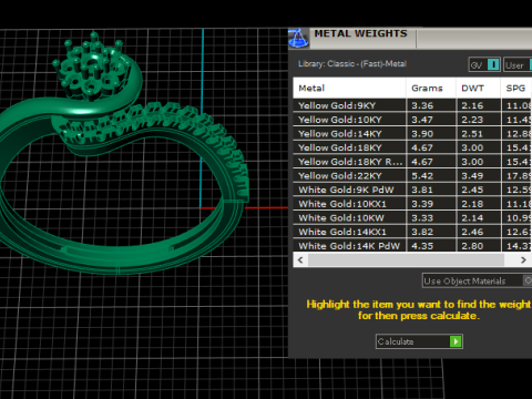 优雅的扭纹钻石戒指 3D 打印模型 3D 打印模型