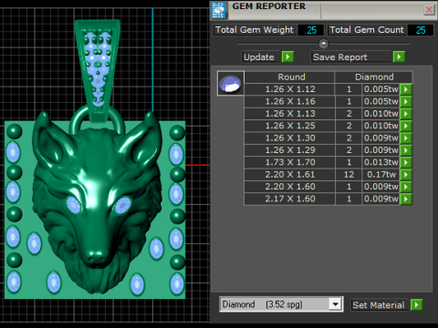 Wolf Guardian Anhänger 3D druckbares Modell 3D Druckmodell
