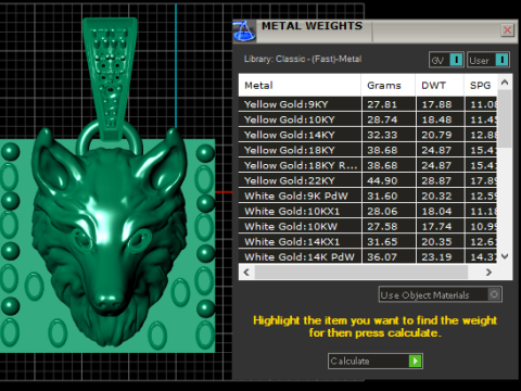Wolf Guardian Anhänger 3D druckbares Modell 3D Druckmodell