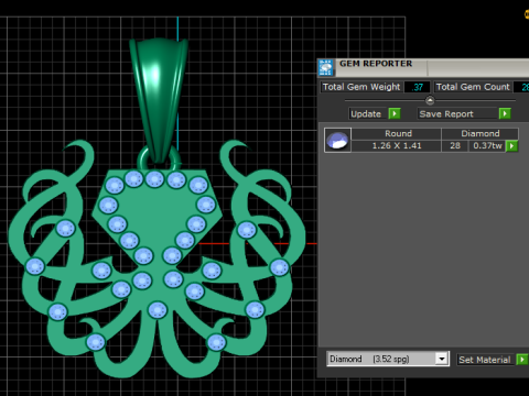Modèle imprimable en 3D de pendentif en forme de cœur Modèles 3D en vedette