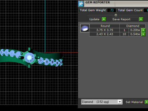 Model Cetak 3D Cincin Berlian Split Shank Klasik Model Cetak 3D