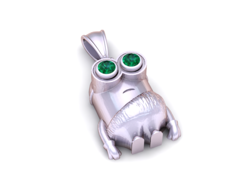 Colgante Minion Dorado Modelo imprimible en 3D Modelo de impresión 3D