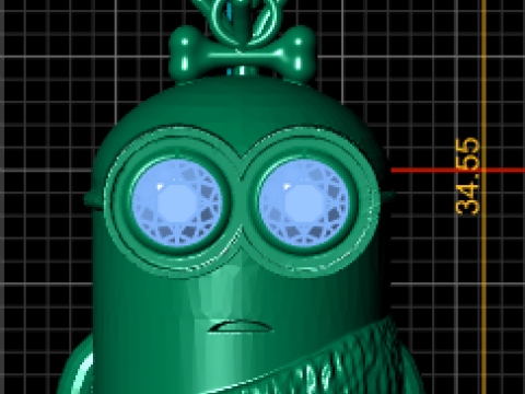 Colgante Minion Dorado Modelo imprimible en 3D Modelo de impresión 3D