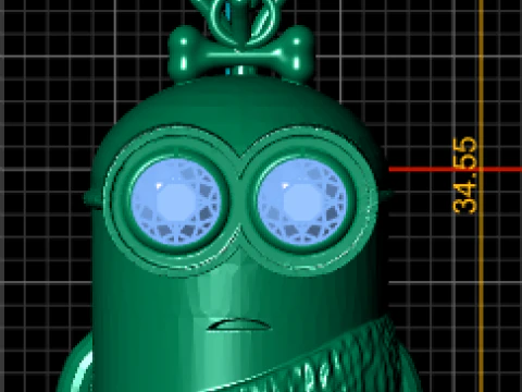 Golden Minion Pendant 3D Printable Model 3D Print Model