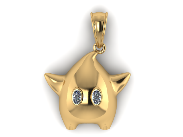 Wisiorek z kreskówek Lumalee Model do druku 3D Model do druku 3D .c4d .max .obj .3ds .fbx .stl .blend 