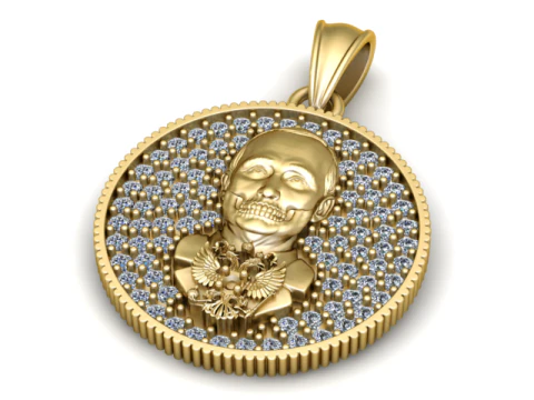 Man Diamond Pendant 3D Printable Mode 3D Print Model