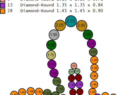 Diamanten vlinderhanger 3D afdrukbaar model 3D printmodel