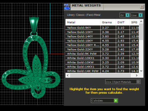 Diamanten vlinderhanger 3D afdrukbaar model 3D printmodel