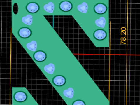 Model Cetak 3D Liontin Alfabet S Model Cetak 3D