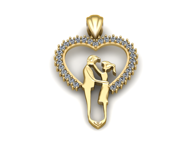 Hartpaar hanger 3D printbaar model 3D printmodel .c4d .max .obj .3ds .fbx .stl .blend 