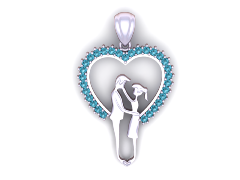 Hartpaar hanger 3D printbaar model 3D printmodel