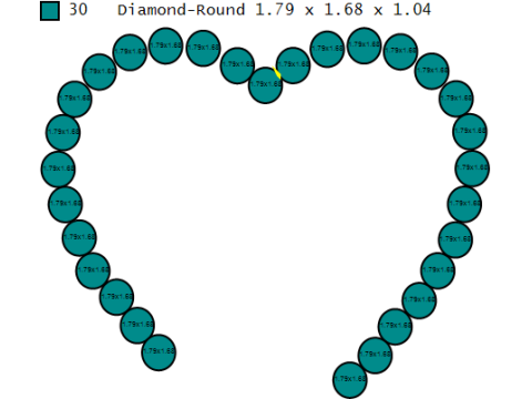 Hartpaar hanger 3D printbaar model 3D printmodel