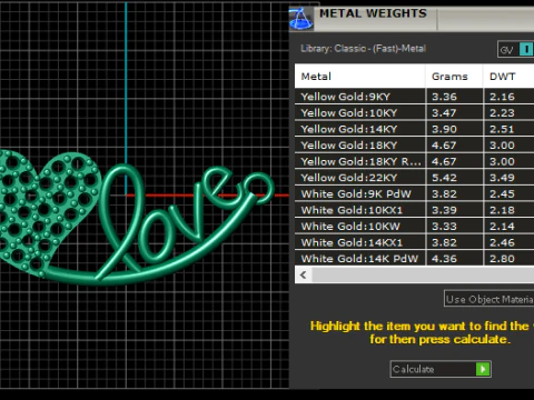 Love Heart Necklace 3D Printable Model 3D Print Model