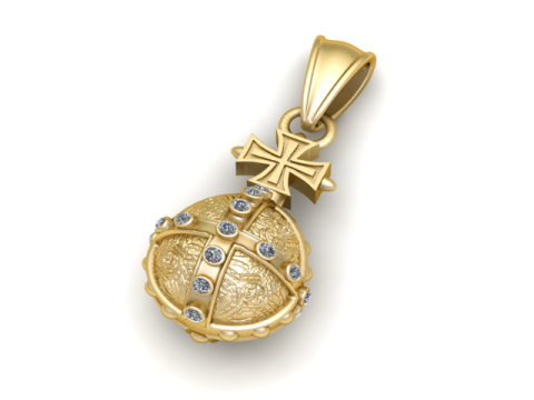 Cross Egg Pendant 3D Printable Mode 3D Print Model